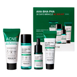 SOME BY MI AHA BHA PHA 30 DAYS MIRACLE AC SOS KIT SET (30ml + 30ml + 20gr + 10ml)