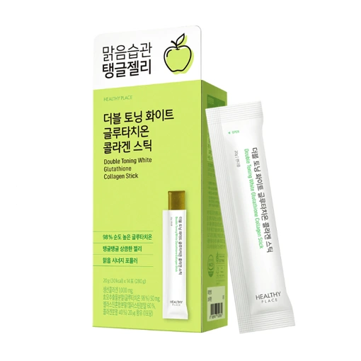 HEALTHY PLACE DOUBLE TONING WHITE GLUTATHIONE COLLAGEN STICK (20gr * 14 sticks)
