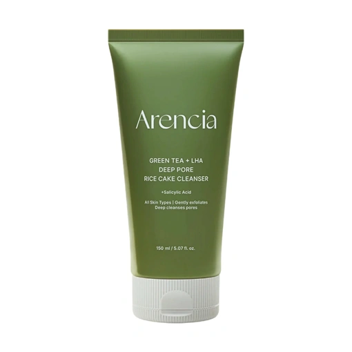 ARENCIA GREEN TEA + LHA DEEP PORE RICE CAKE CLEANSER (150ml)
