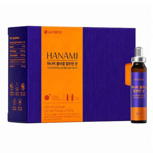 LG HOUSEHOLD & HEALTH CARE VITAL GARDEN HANAMI PLACELL ALBUMIN SHOT (20ml * 12 Bottles)