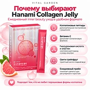 LG HOUSEHOLD & HEALTH CARE VITAL GARDEN HANAMI COLLAGEN JELLY (15g×28sticks)