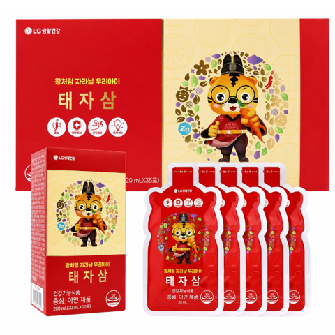 LG HOUSEHOLD & HEALTH CARE LIFE GARDEN TAEJASAM RED GINSENG FOR KIDS (700ml) (20ml * 35ea)