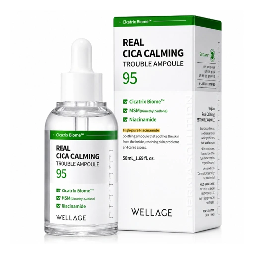 WELLAGE REAL CICA CALMING 95 TROUBLE AMPOULE (50ml)