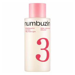 NUMBUZIN NO.3 BIFIDA BAKUCHIOL ZERO PORE MILKY TONER LIGHT (200ml)