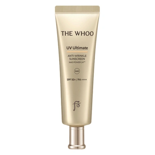 THE WHOO UV ULTIMATE ANTI-WRINKLE SUNSCREEN NAD POWER 24™ SPF50+ / PA++++ (50ml)