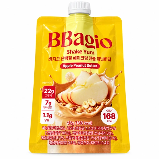 BBAGIO SHAKE YUM APPLE PEANUT BUTTER (45g)