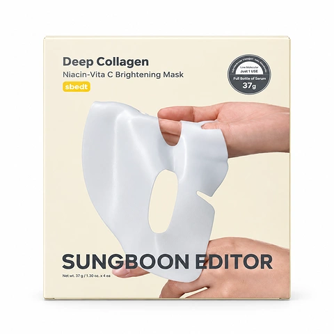 SUNGBOON EDITOR DEEP COLLAGEN NIACIN-VITA C BRIGHTENING MASK (4ea)